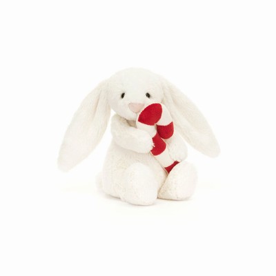 Jellycat Bashful Bunny with Candy Cane Australia | 438216VTW